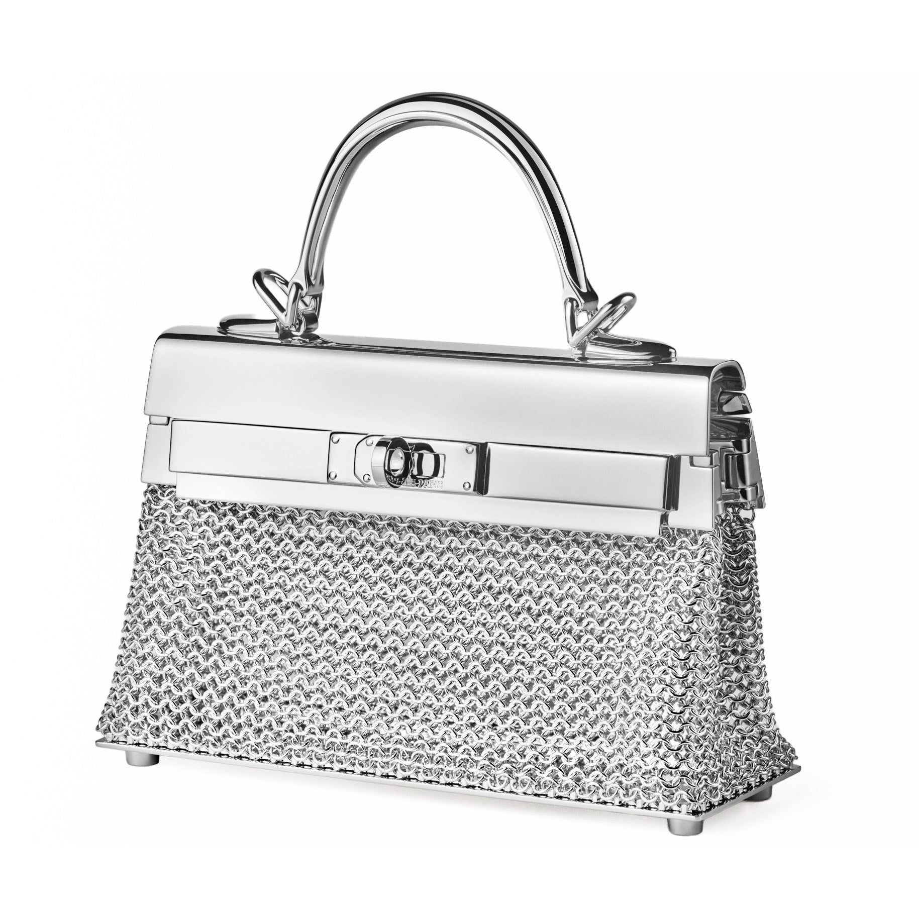 Hermès Kelly 11cm Morphose Sac Bijou Silver