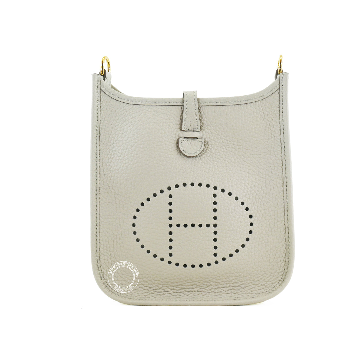 Hermès Evelyne 16cm Beton Clemence GHW