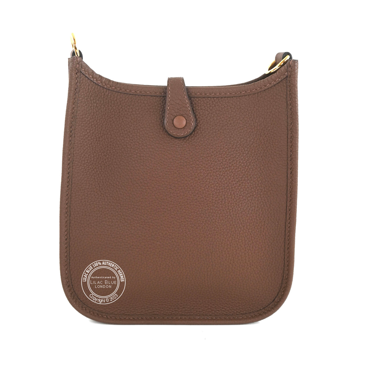 Hermes Evelyne 16cm Cacao Mini Clemence GHW