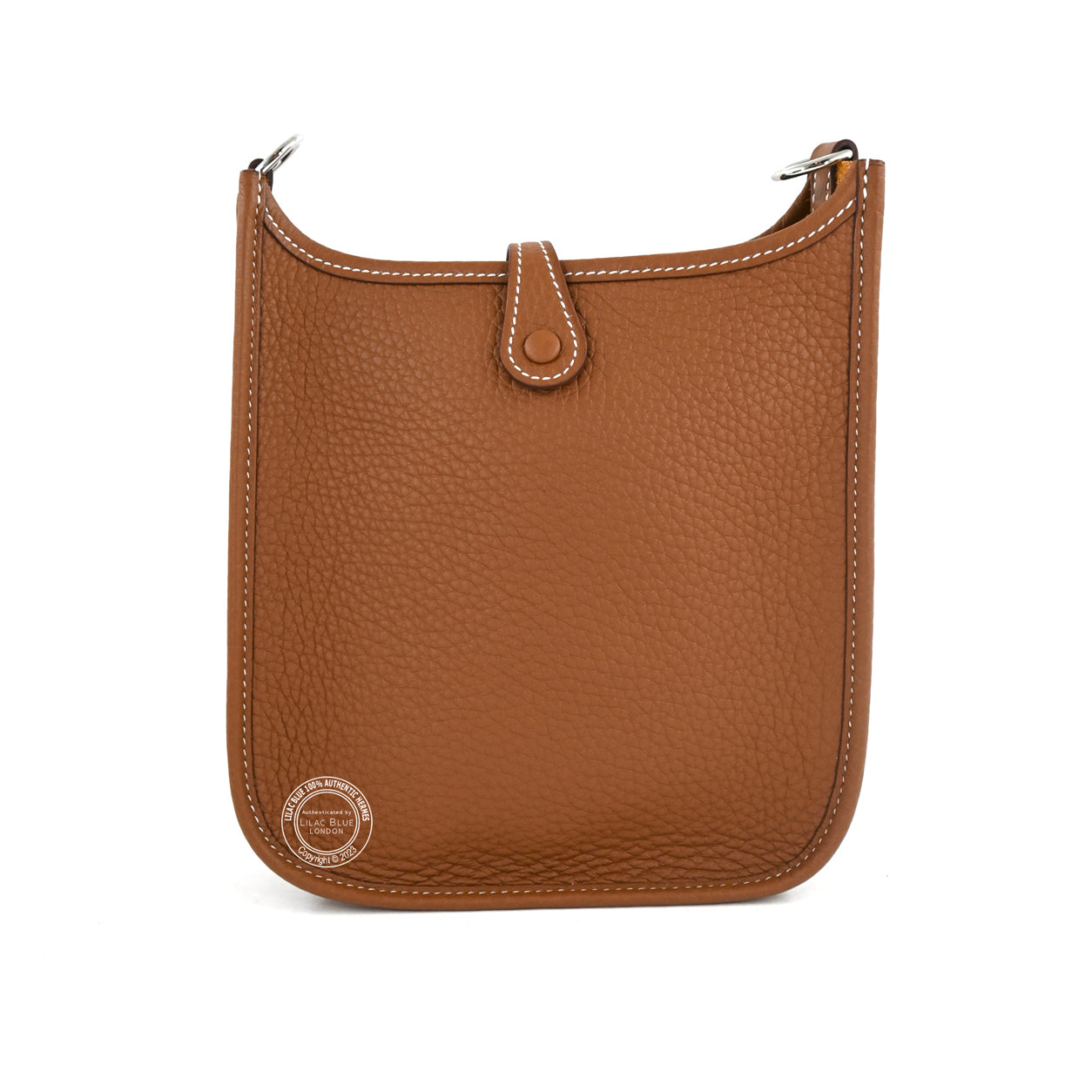 Hermes Evelyne 16cm Gold Clemence PHW