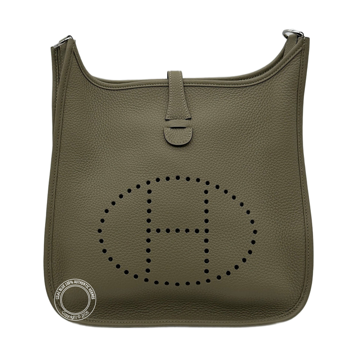 Hermès Evelyne III 29 Sauge Taurillon Clemence Palladium Hardware — view 2