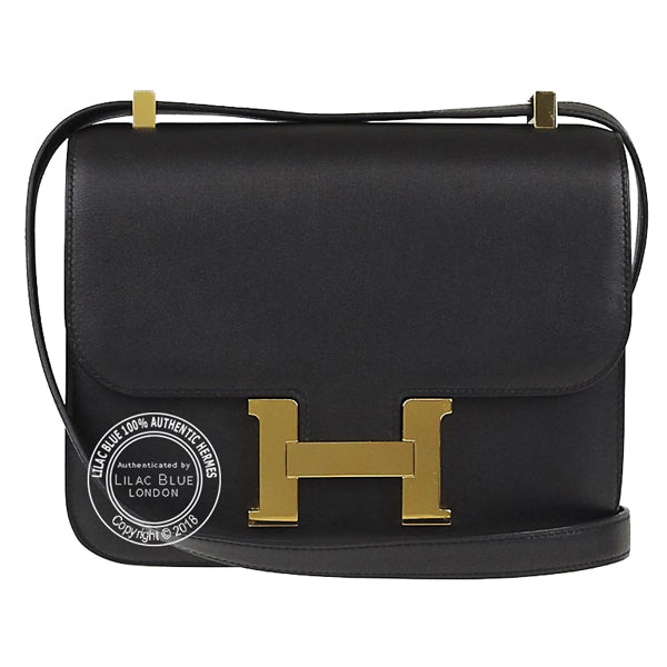Hermès Constance 18cm Black Swift GHW
