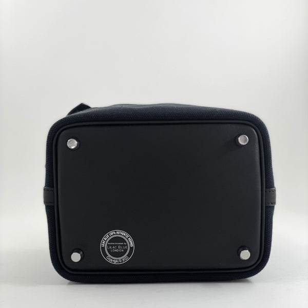 Hermès Picotin 18cm Black Cargo Toile/Swift PHW