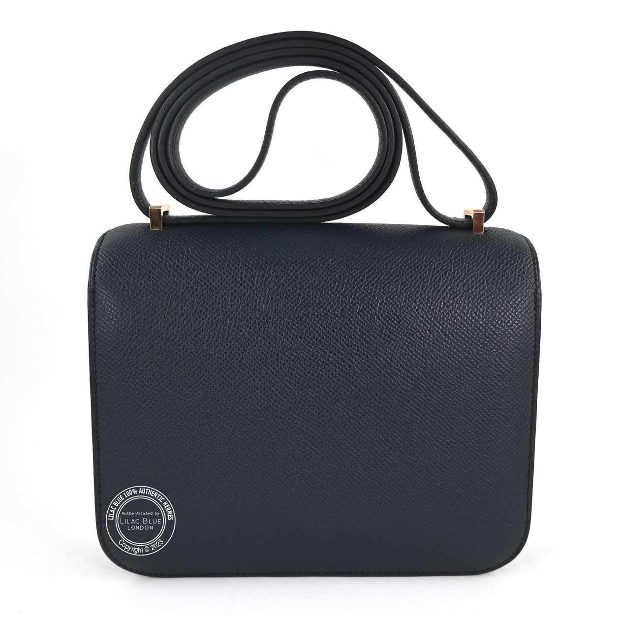 Hermes Constance 18cm Bleu Indigo Epsom GHW - Preloved