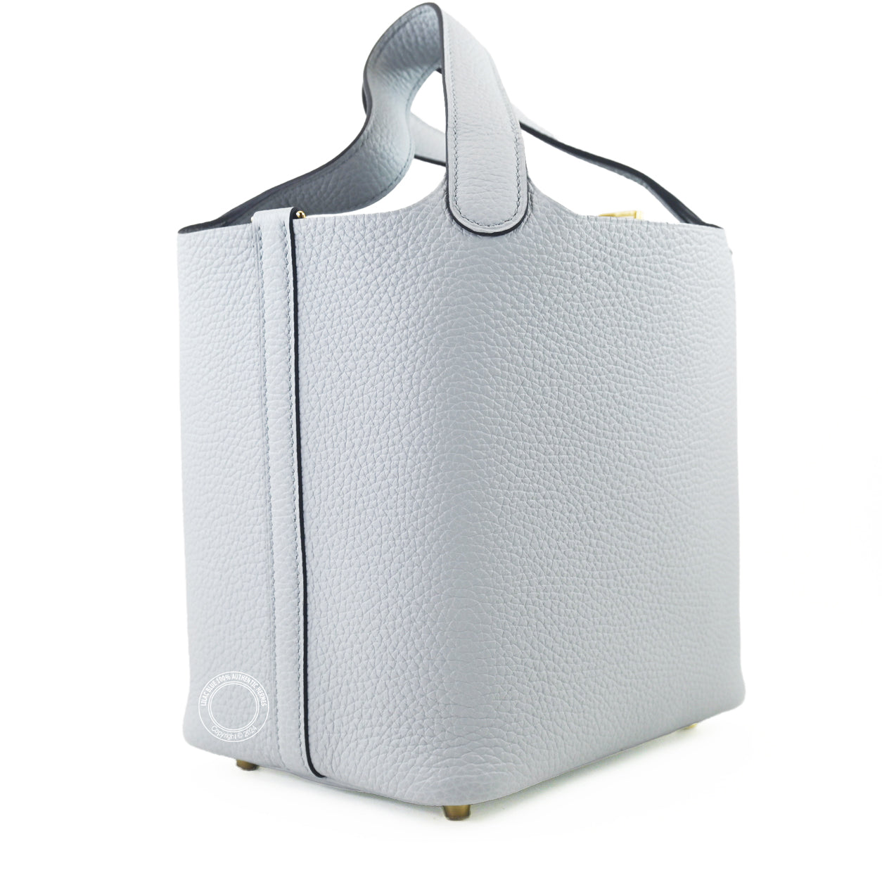 Hermès Picotin 18cm Bleu Pale Clemence GHW