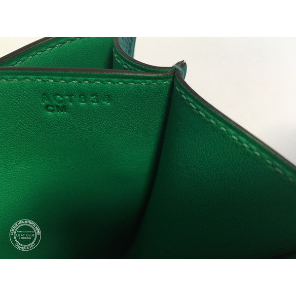 Hermès Constance 18cm Bleu Paon/Menthe Epsom PHW