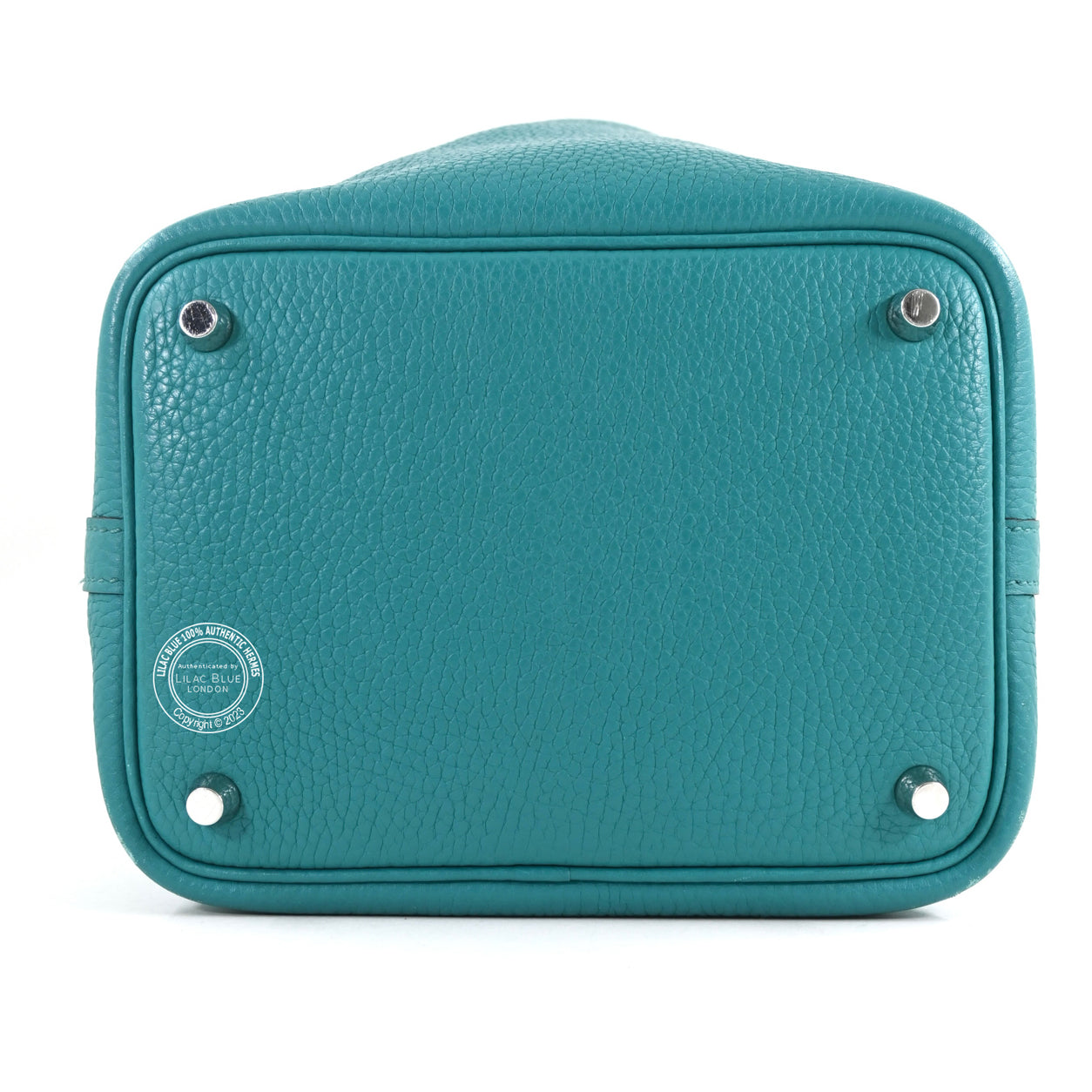 Hermès Picotin 18cm Bleu Paon Clemence PHW - Preloved