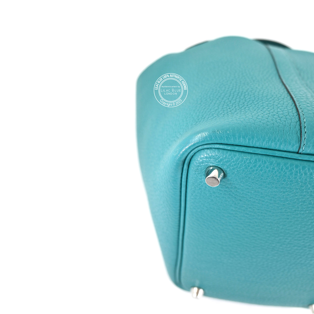 Hermès Picotin 18cm Bleu Paon Clemence PHW - Preloved