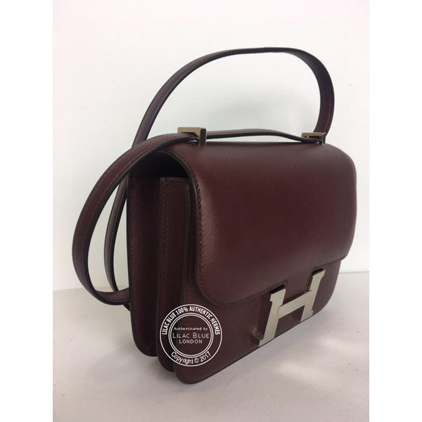Hermès Constance 18cm Bordeaux Swift PHW