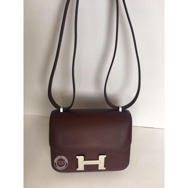 Hermès Constance 18cm Bordeaux Swift PHW