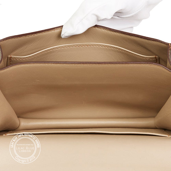 Hermès Constance Metallic Bronze Chevre Ruthenium - Preloved