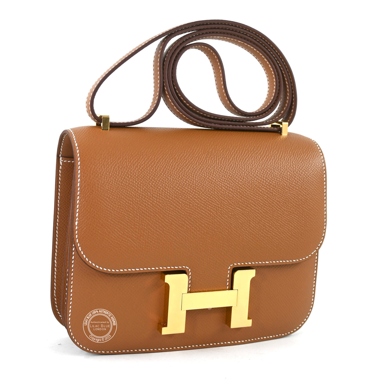Hermès Constance 18cm Gold Epsom GHW