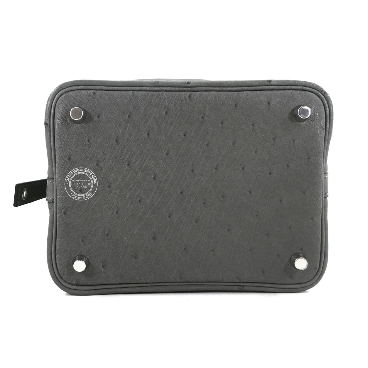 Hermès Picotin 18cm Gris Meyer Ostrich PHW