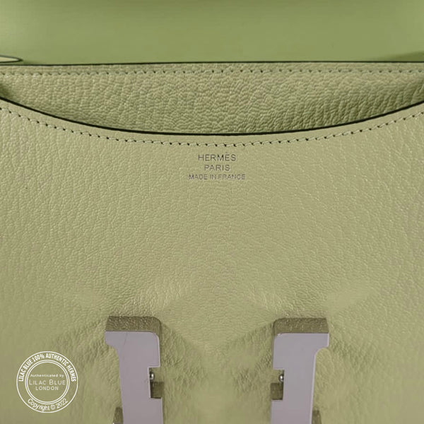 Hermès Constance 18cm Jaune Bourgeon Chevre PHW
