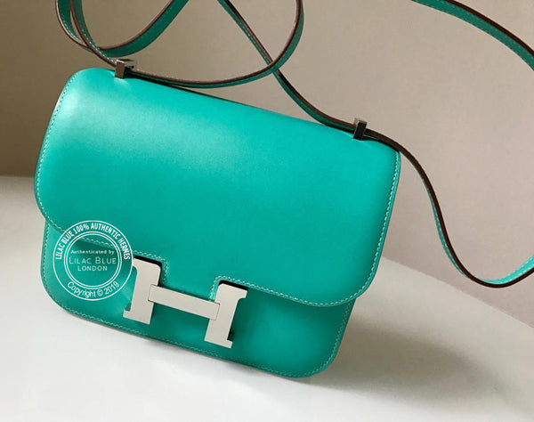 Hermès Constance 18cm Lagoon Tadelakt PHW