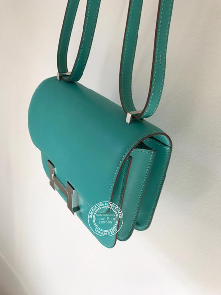 Hermès Constance 18cm Lagoon Tadelakt PHW