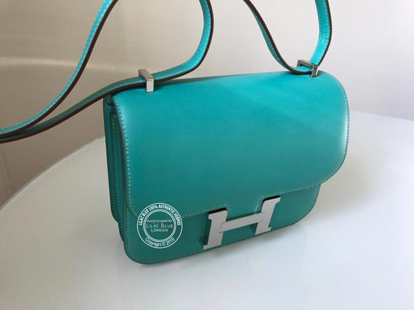 Hermès Constance 18cm Lagoon Tadelakt PHW