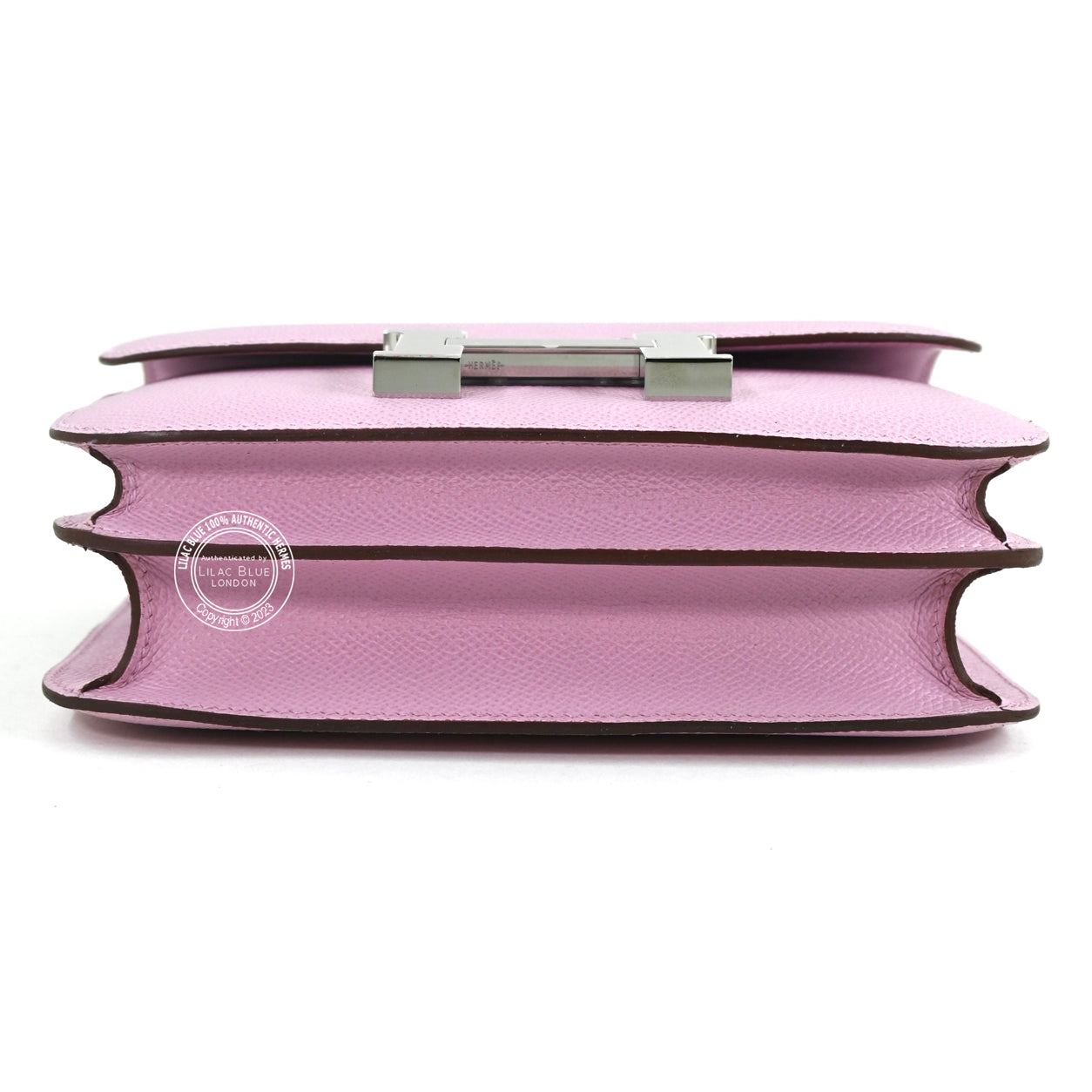 Hermes Constance 18cm Mauve Sylvestre Epsom PHW