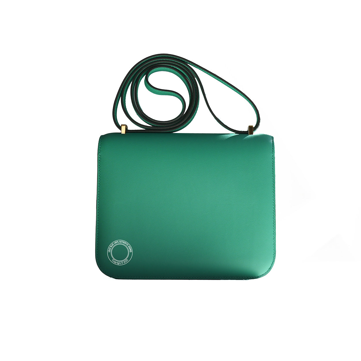 Hermes Constance 18cm Menthe Swift GHW - Preloved