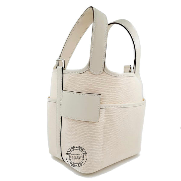 Hermès Picotin 18cm Nata Cargo Toile/Swift PHW