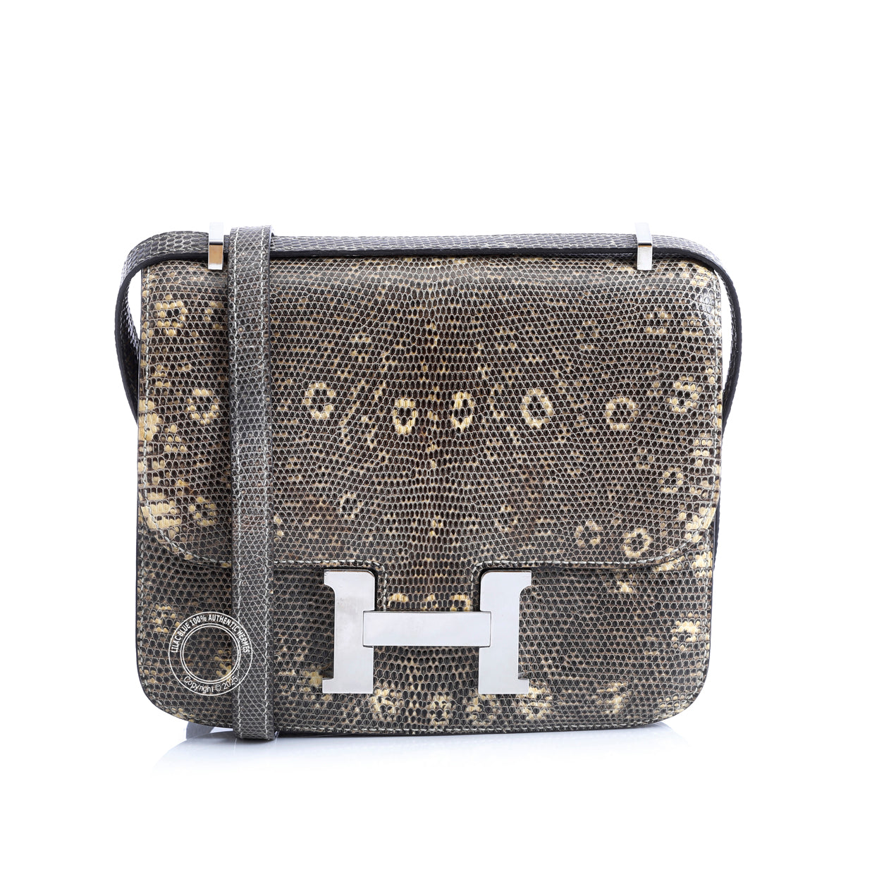 Hermes Constance 18cm Ombre Lizard PHW - Preloved