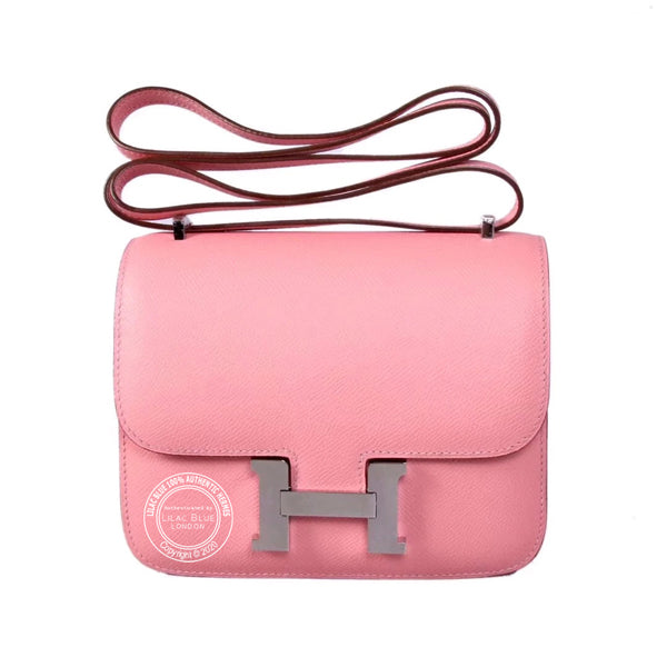 Hermès Constance 18cm Rose Confetti Epsom PHW