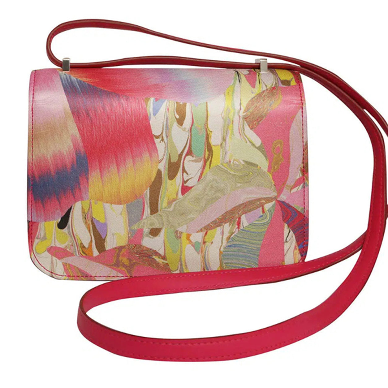 Hermès Constance 18cm Marble Silk PHW