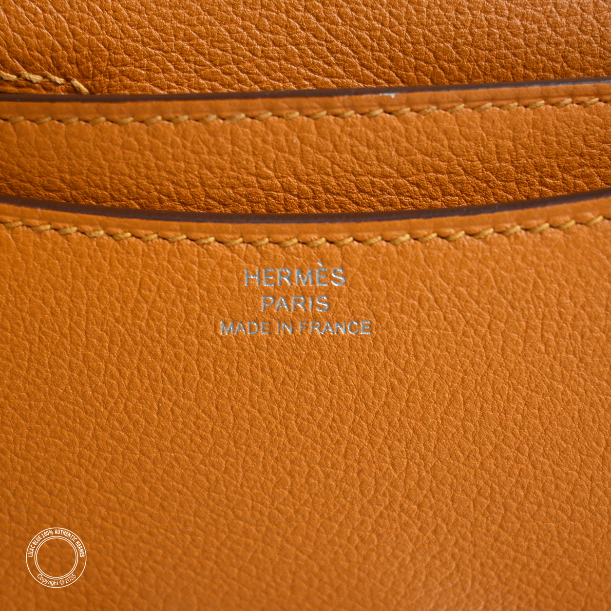 Hermes Constance 18cm Tangerine Verso Epsom PHW - Preloved