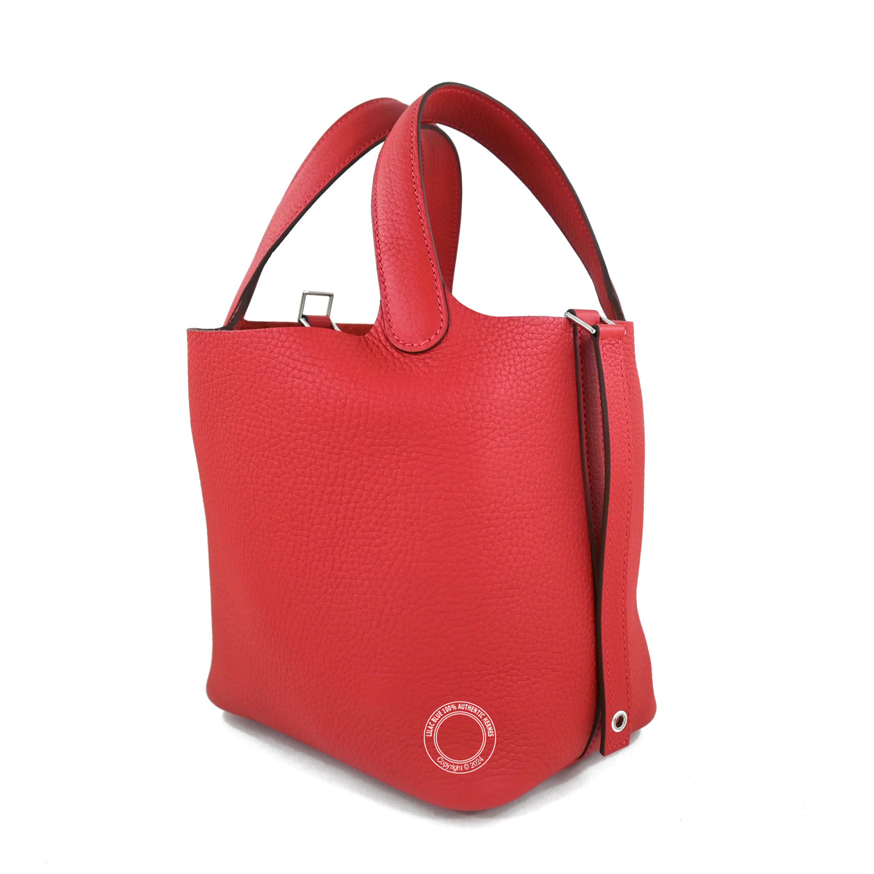 Hermès Picotin 18cm Vermillion Clemence PHW