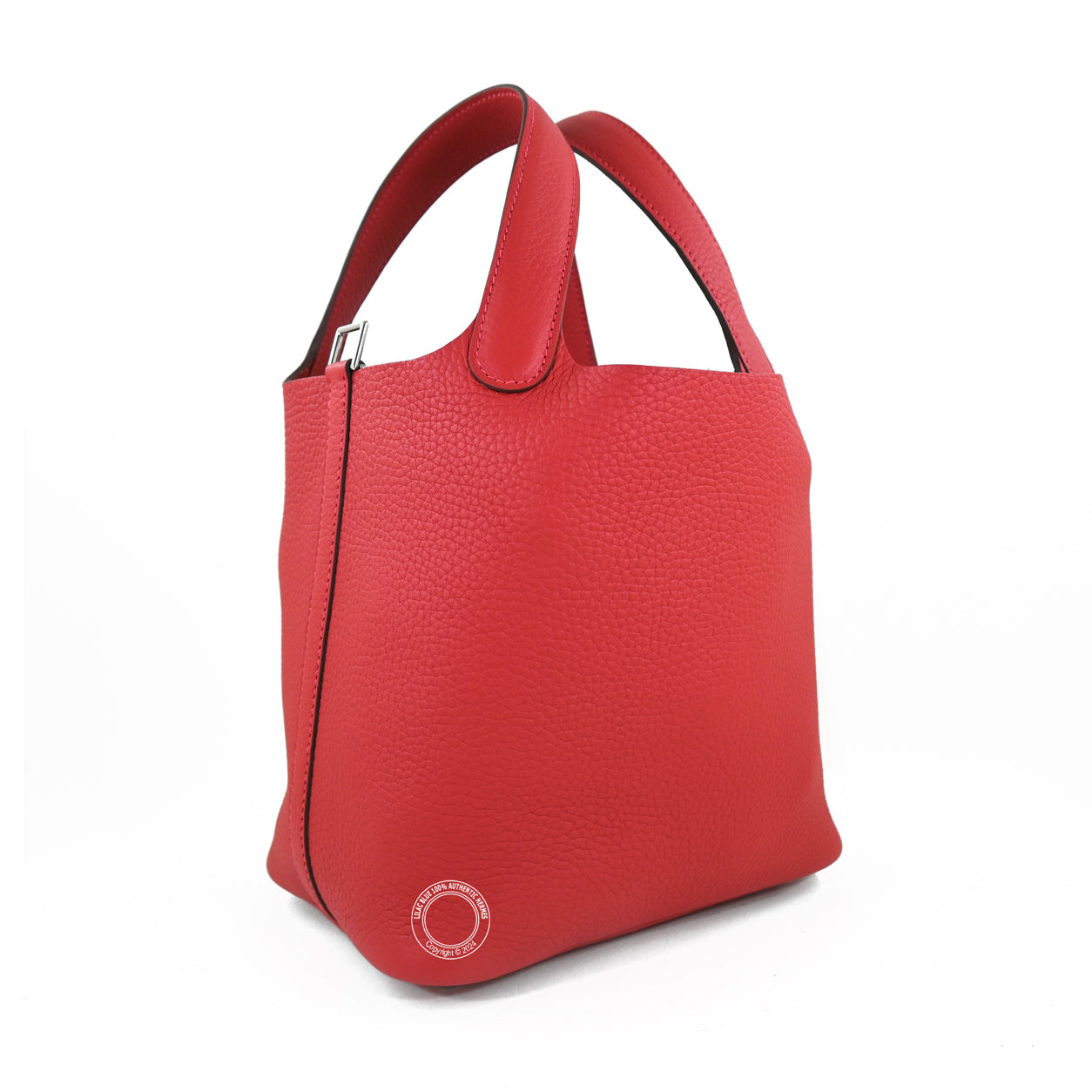 Hermès Picotin 18cm Vermillion Clemence PHW