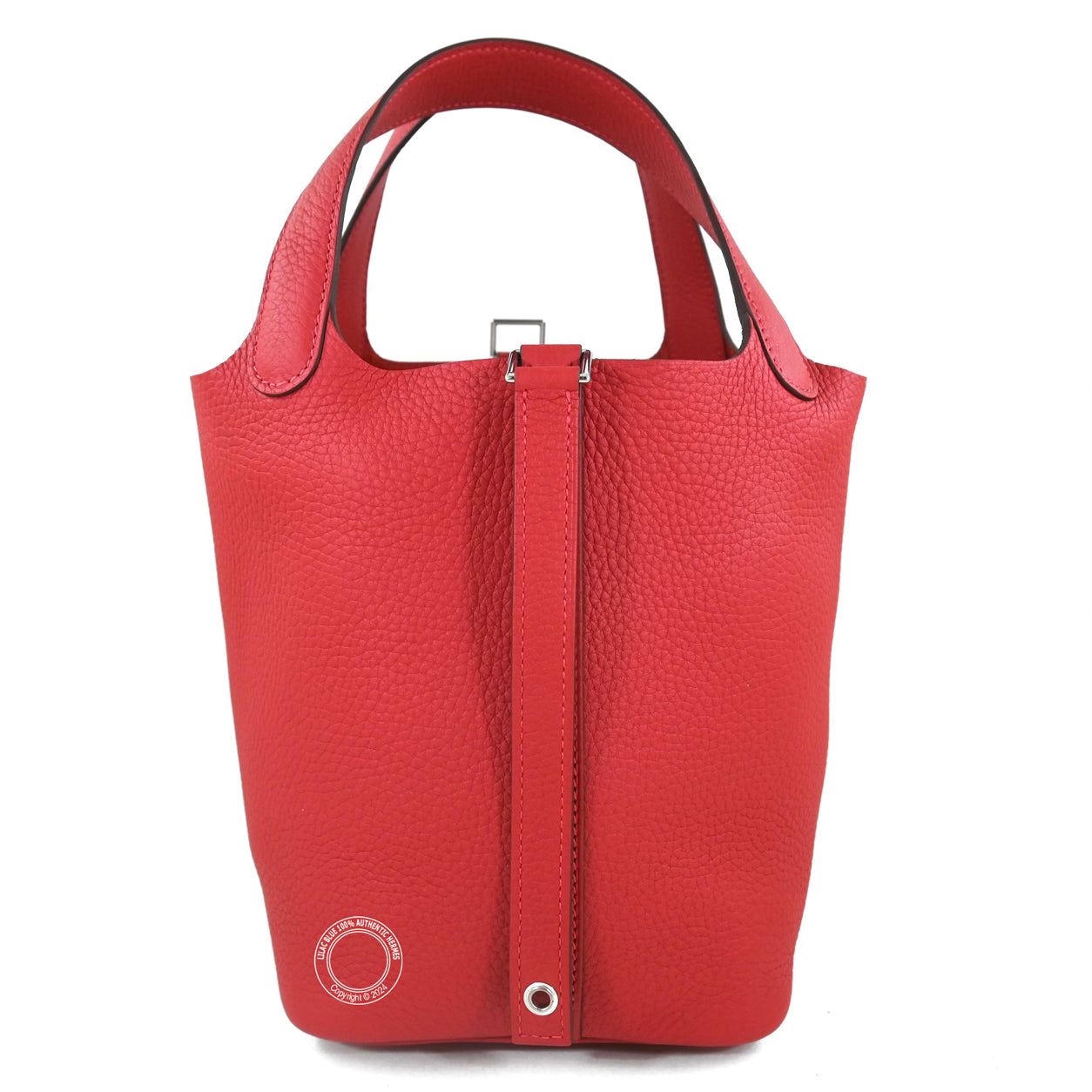 Hermès Picotin 18cm Vermillion Clemence PHW