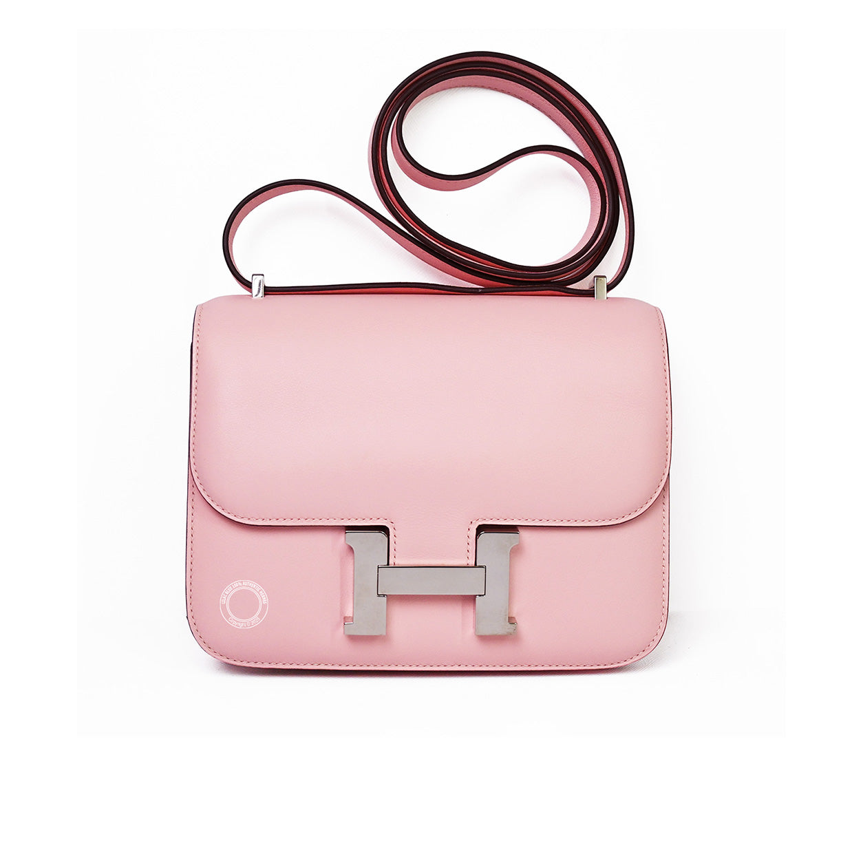 Hermès Constance 18cm Rose Sakura Swift PHW