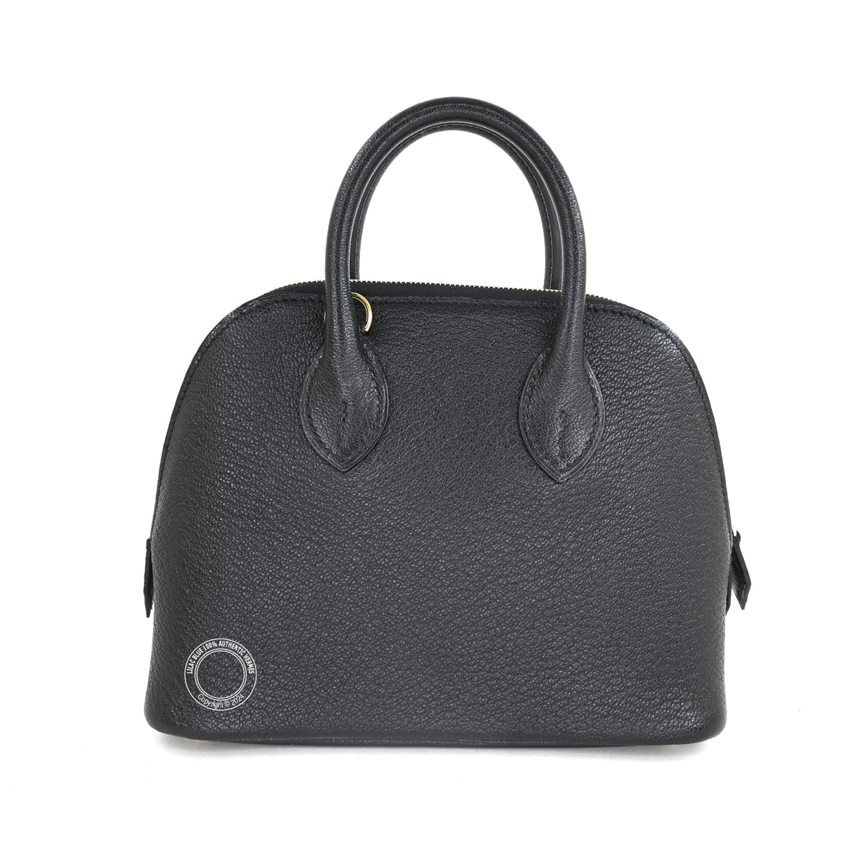 Hermès Bolide 1923 19cm Black Chevre GHW