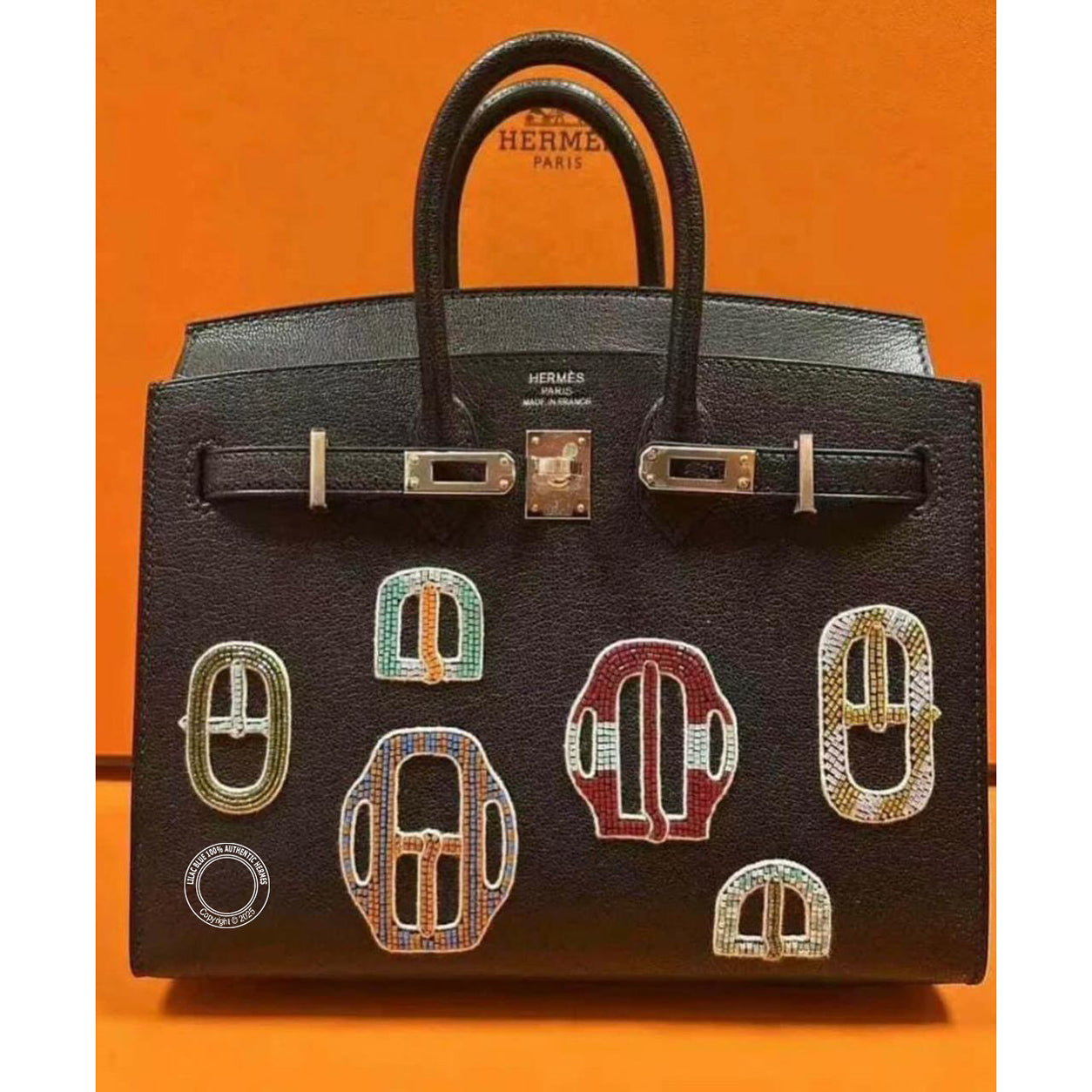 Hermès Birkin 20cm Black Bouclerie Moderne PHW