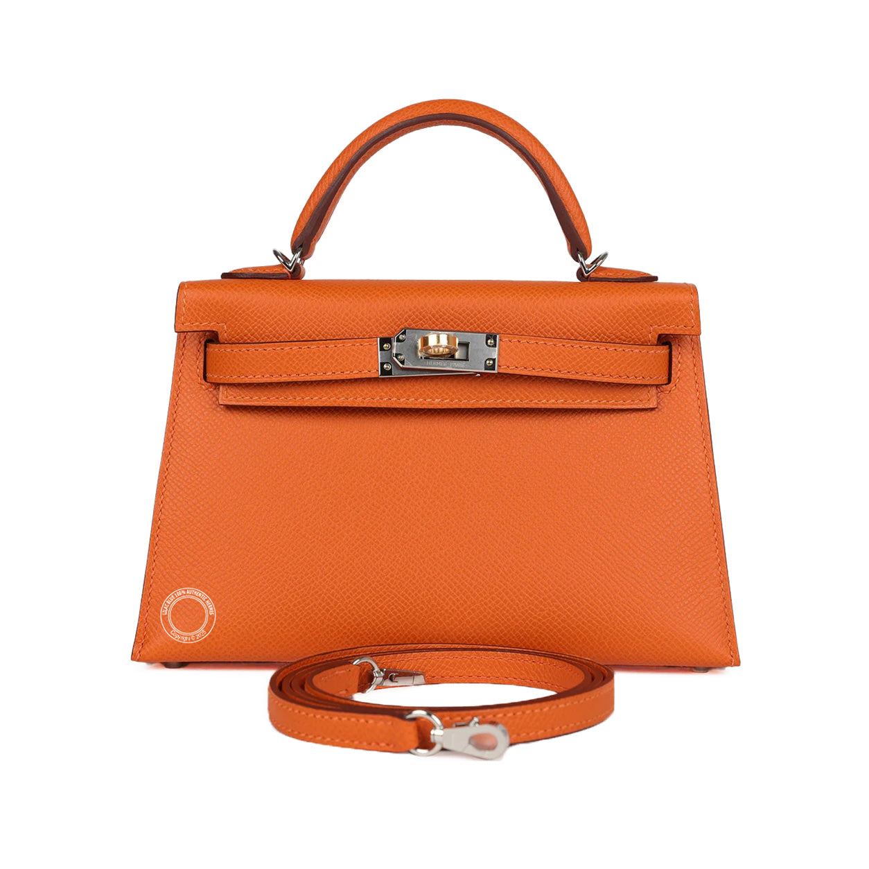 Hermes Kelly 20cm Orange Epsom EHW