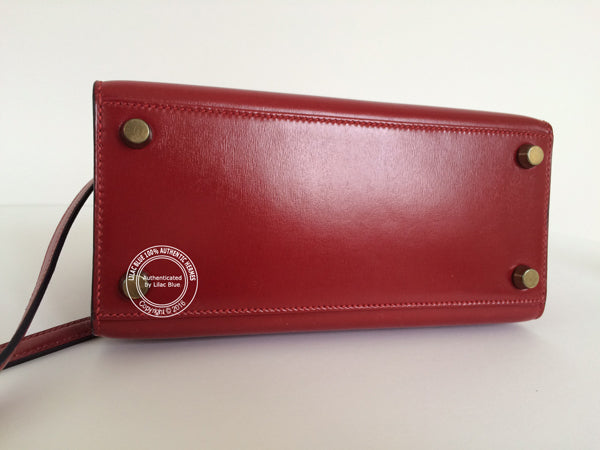 Hermès Kelly 20cm Red Box GHW - Vintage