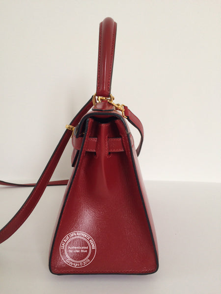 Hermès Kelly 20cm Red Box GHW - Vintage