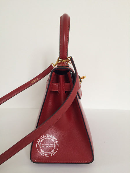 Hermès Kelly 20cm Red Box GHW - Vintage