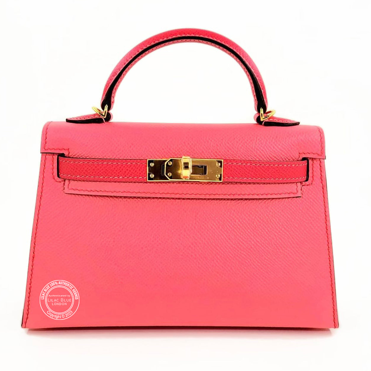 Hermès Kelly 20cm Rose Azalee/Rose Mexico HSS Epsom GHW