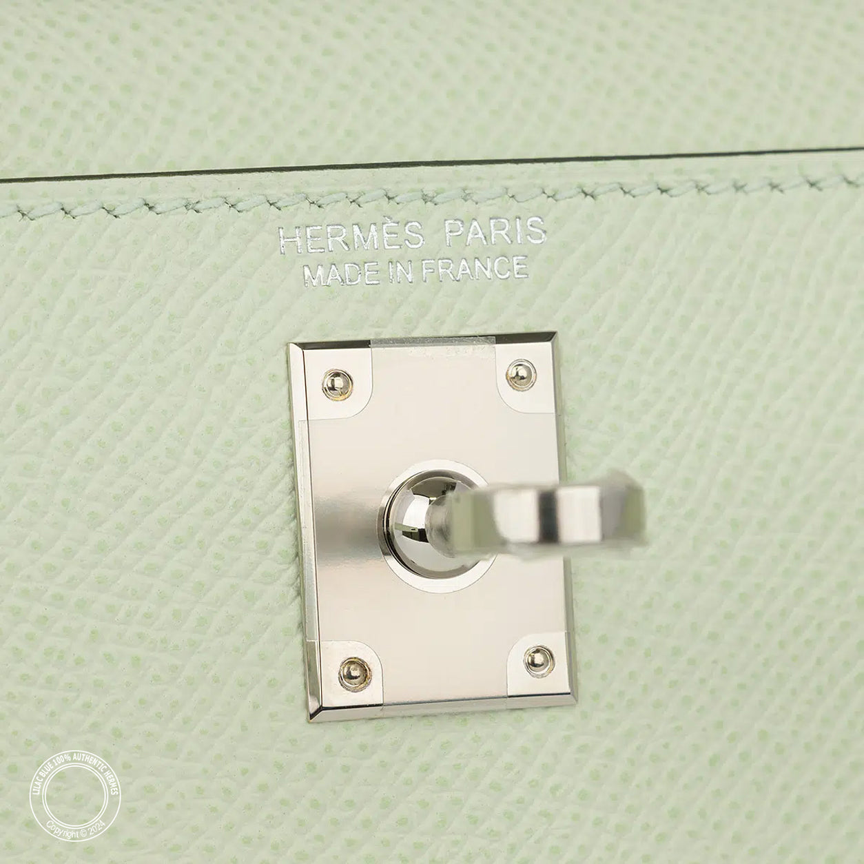 Hermès Kelly 20cm Vert Fizz Epsom PHW