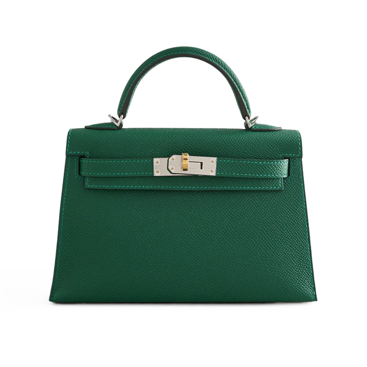 Hermes Kelly 20cm Vert Moyen Epsom EHW