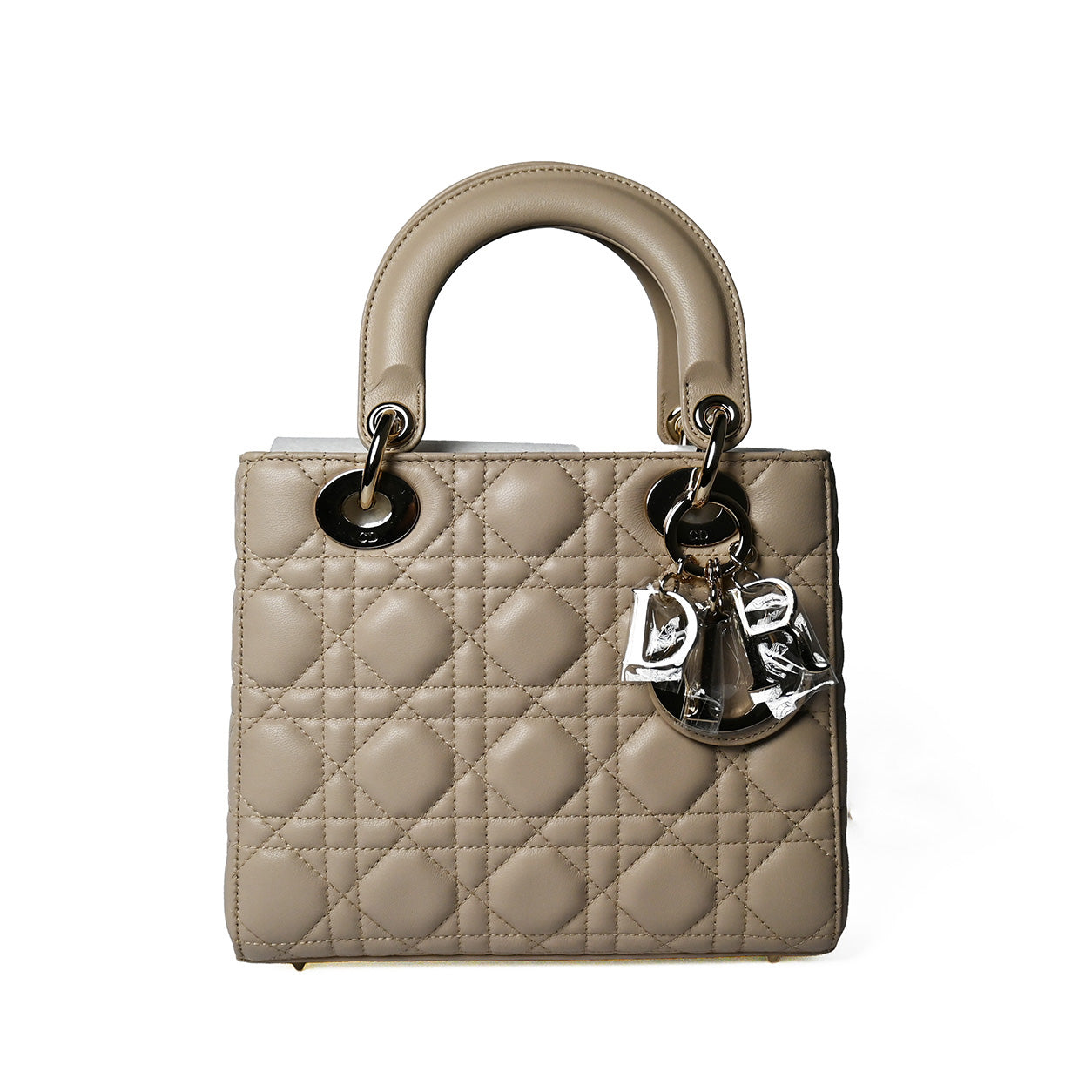 Lady Dior My ABCDior Bag Small Beige Cannage Lambskin GHW