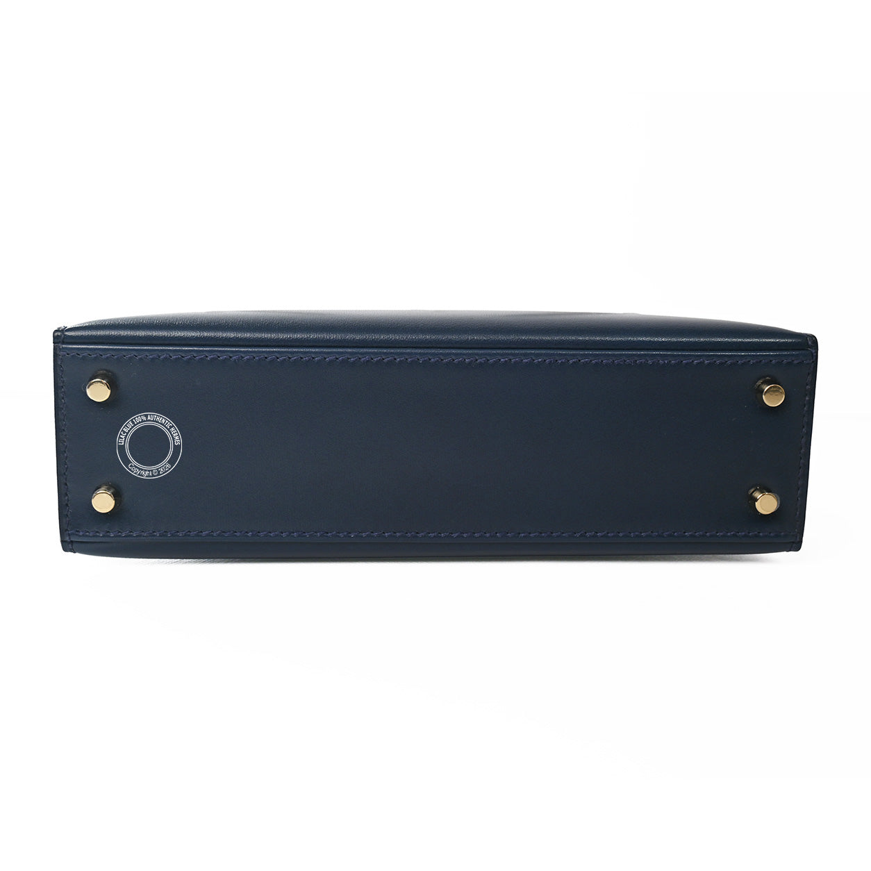 Hermès Kelly 20cm Bleu Abysse Box PBHW