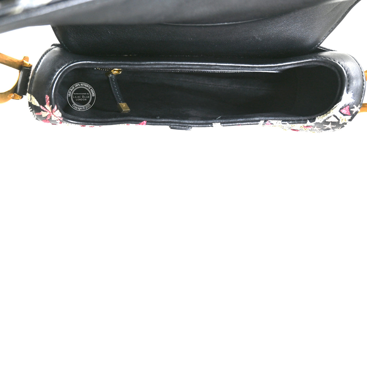 Dior Saddle Bag Black/Pink/White Canvas/Leather GHW - Preloved