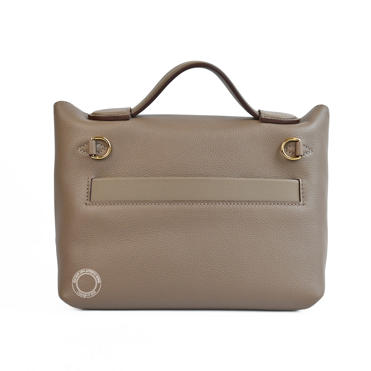 24 24 Etoupe Evercolour & Swift leather with gold hardware