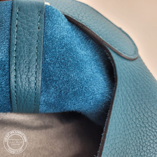 Hermes Picotin 22cm Bleu Colvert Clemence PHW - As New
