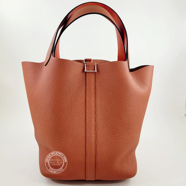 Hermès Picotin 22cm Cuivre Clemence PHW