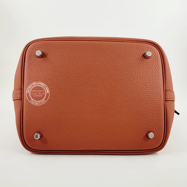 Hermès Picotin 22cm Cuivre Clemence PHW