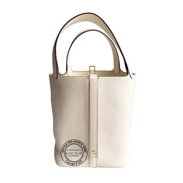 Hermès Picotin 22cm Nata Clemence GHW