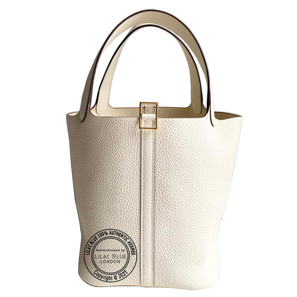 Hermès Picotin 22cm Nata Clemence GHW